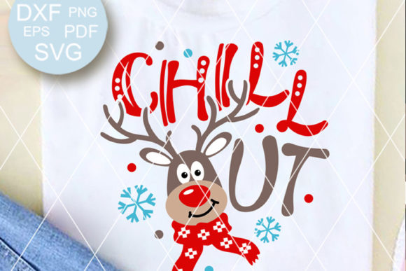 Chill out Christmas Reindeer Antlers: Festive Graphics for Crafters