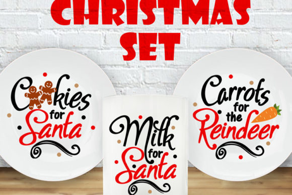 Christmas Bundle Cookies Milk Carrots: Charming Graphics for Festive Illustrations