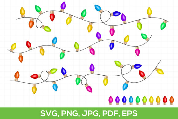 Christmas Colorful Lights: A Festive Graphics Bundle