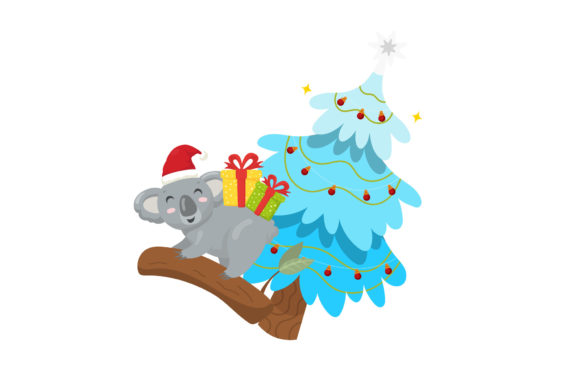 Christmas Illustration Koala Gift Box: A Festive Graphics Review