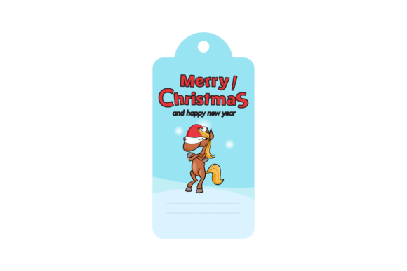 Christmas Labels Animal Horse Svg: A Festive Graphics Gem
