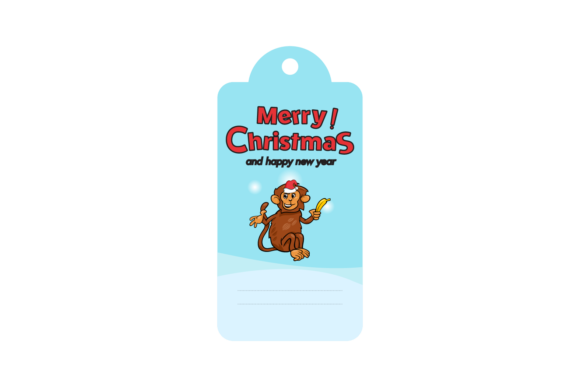Christmas Labels Animal Monkey Svg: A Versatile Graphics Asset
