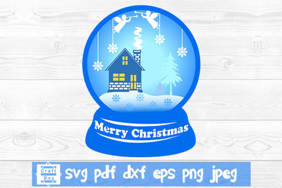 Christmas Landscape in a Glass Ball: Perfect for Festive Branding