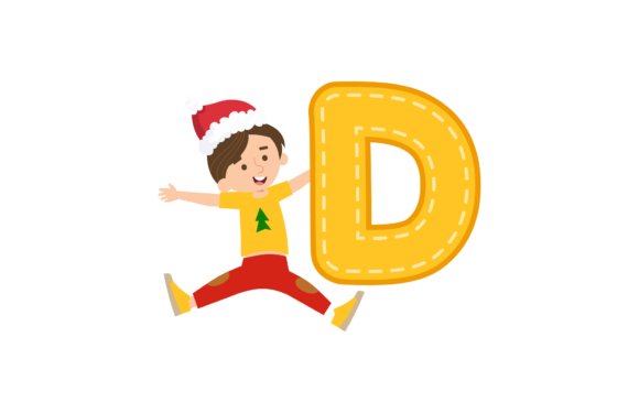 Christmas Ornament Child Alphabet: A Versatile Graphics Set