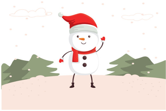 Christmas Snowman Vector Illustration: A Festive Graphics Gem