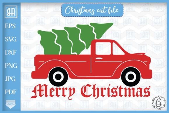 Christmas Truck SVG: A Festive Graphics and Illustrations Asset