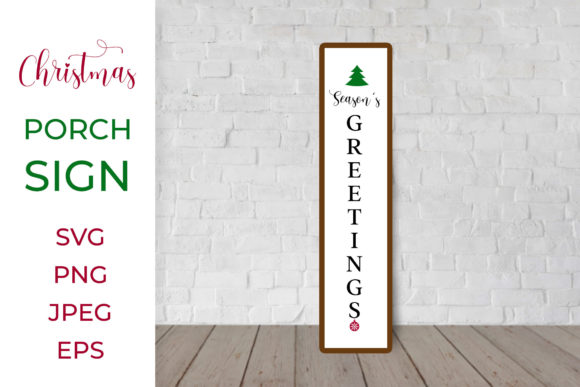 Christmas Vertical Porch Sign SVG: A Festive Graphics Asset
