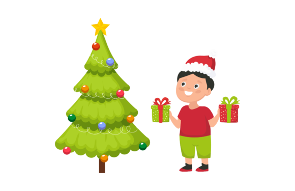 Christmas Winter Child Illustration: A Versatile Graphics Asset