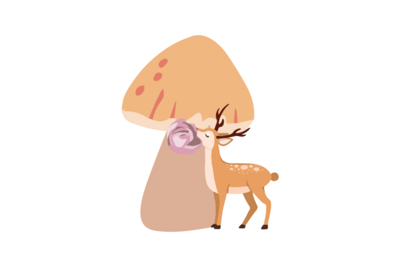 Deer in the Forest Graphics: Christmas Illustrations Review