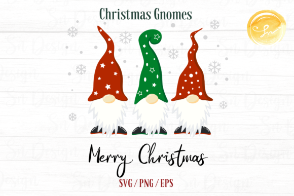 Merry Christmas Gnomes: A Festive Embroidery Design