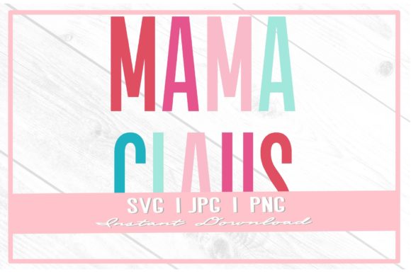 Retro Rainbow Mama Claus Christmas SVG Review