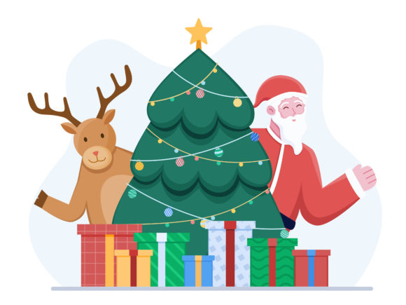 Review: Merry Christmas Illustration for Graphics and Editorial Use